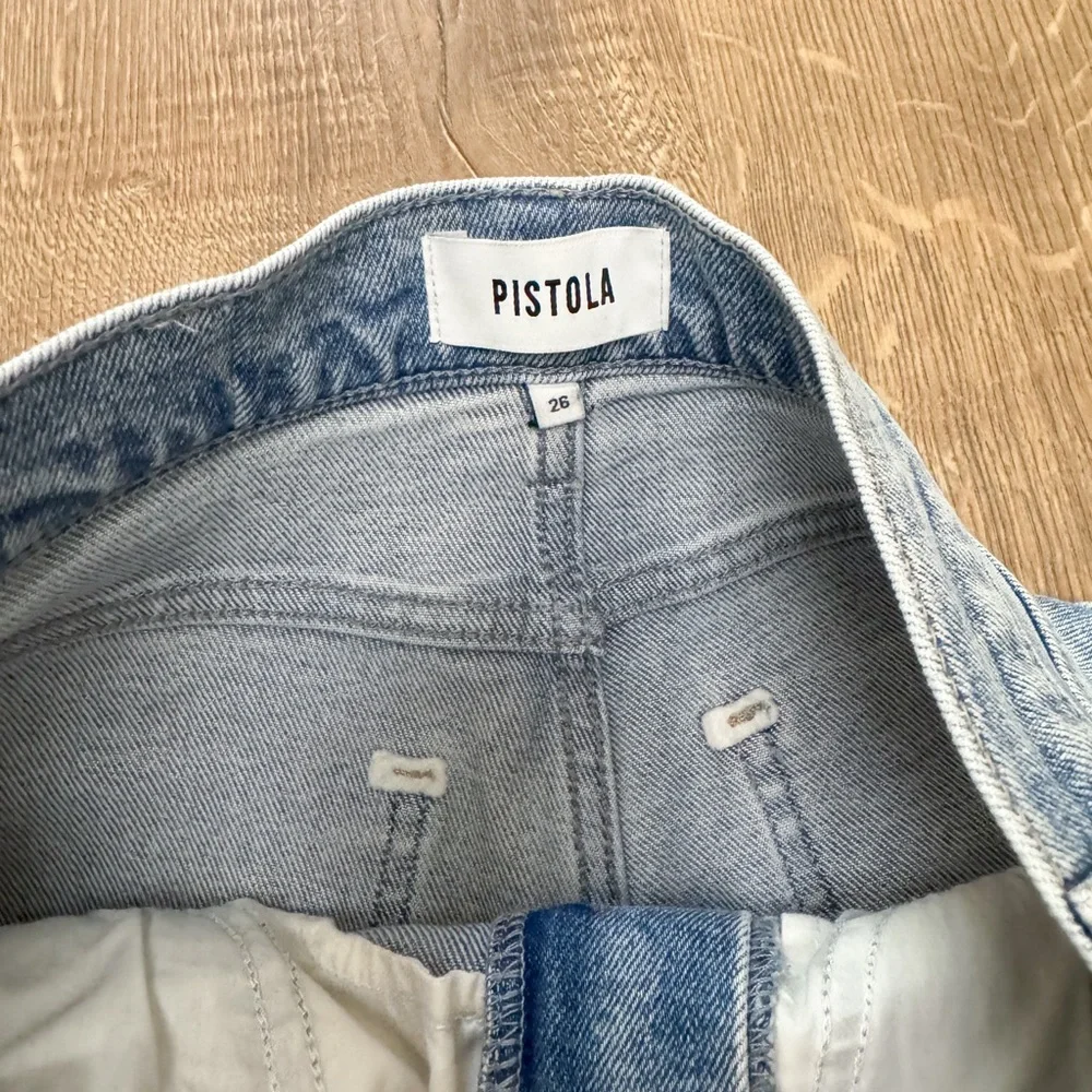 Pistola Lana Raw Hem Ankle Wide Leg Jeans Snowcat - Picture 5 of 12